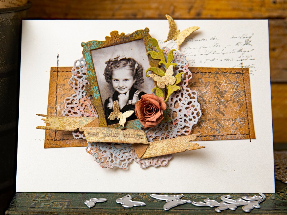 New Sizzix Thinlits 15pc Boutique #666607 Retail $20.99 by Tim Holtz Vault