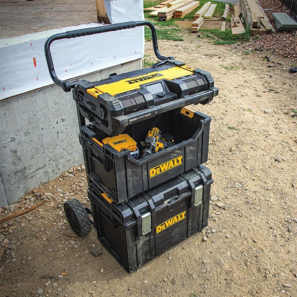 DEWALT DWST08205 ToughSystem 22" Tote Tool Box – Stackable, Heavy-Duty