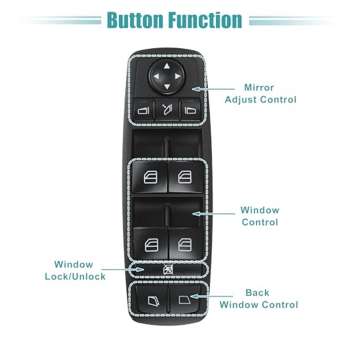 Front Left Driver Side Power Window Switch Window Control Switch Fit for