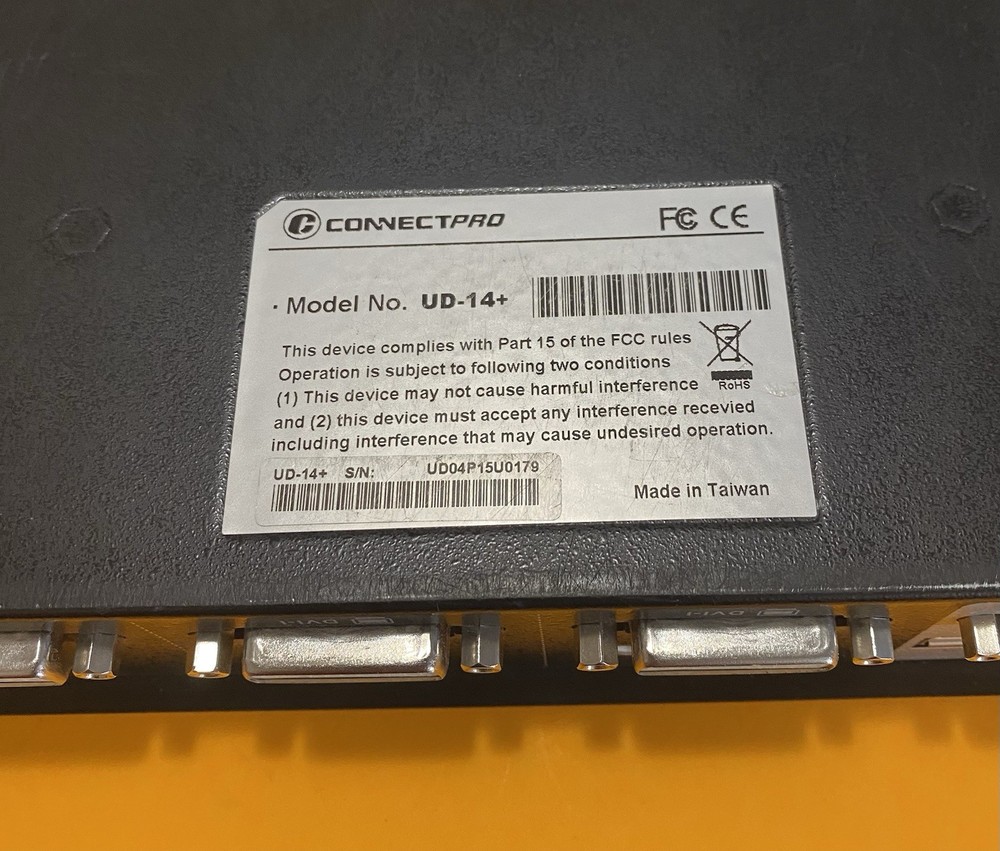 Connect Pro UR-14+CF Master IT USB KVM Switch w/DDM USED