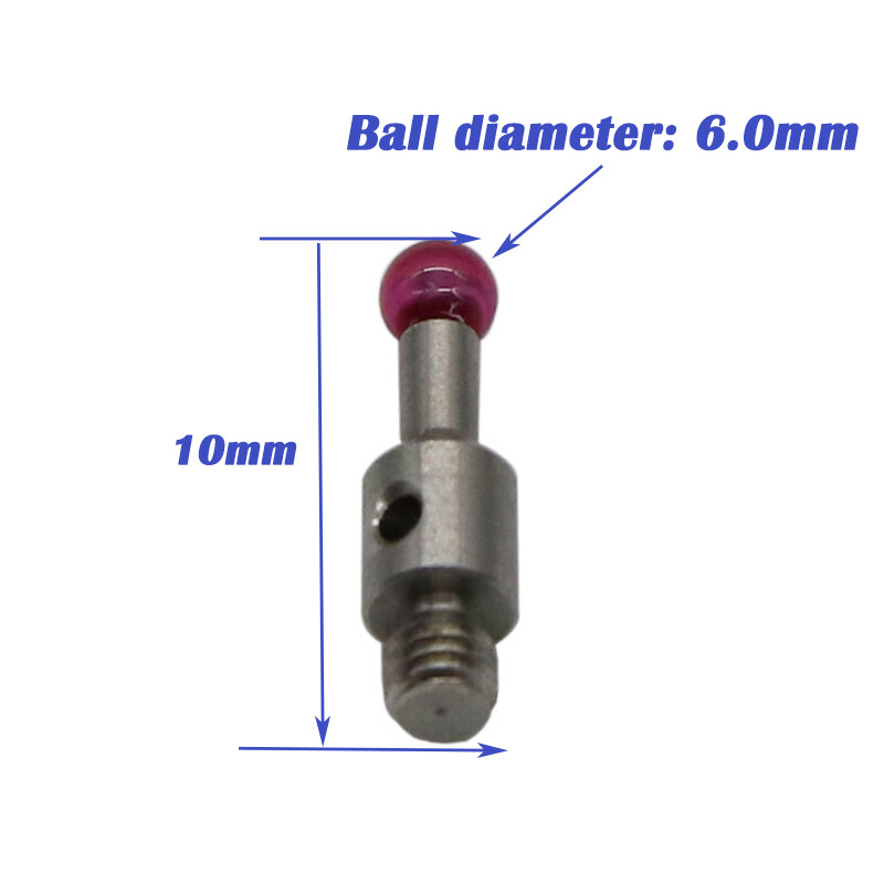 Touch Probe 6mm Ruby Styli Ruby Ball M3 Thread Stylus For TESA/Hexagon ROMER CMM