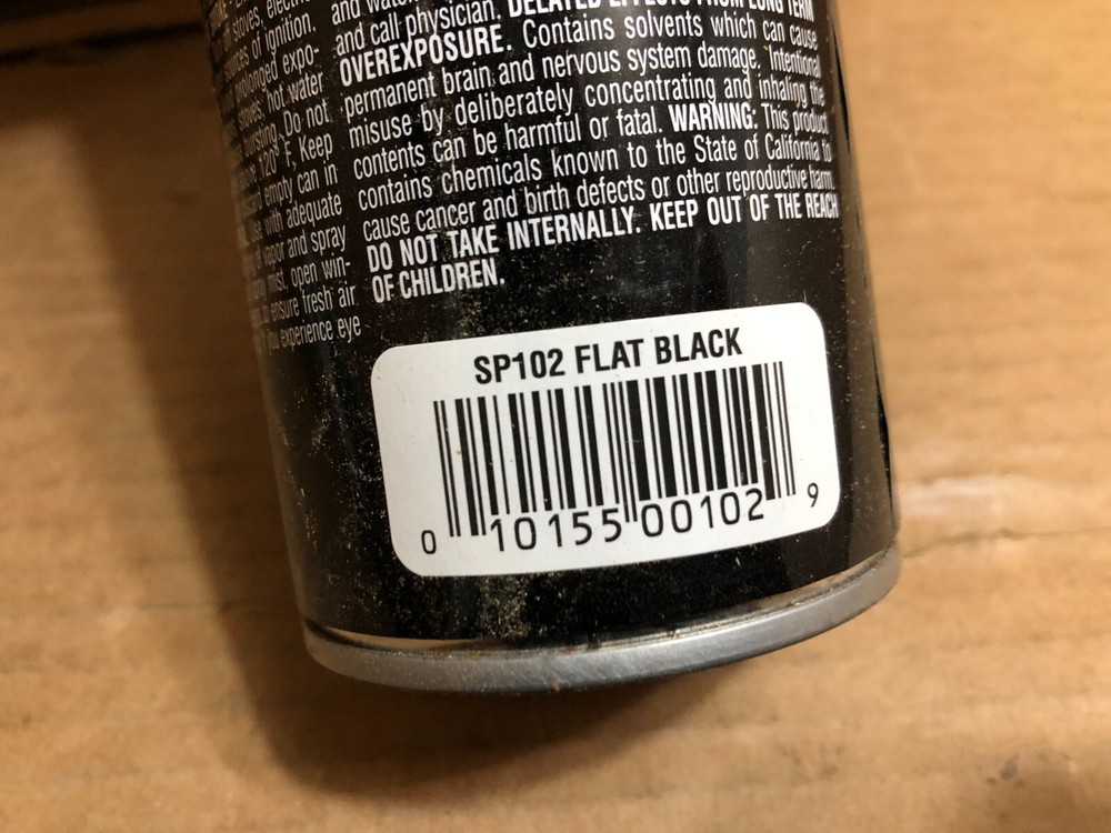 VHT SP102 FLAT BLACK Flame Proof Header Paint Silica Ceramic 11 oz 6-PACK **