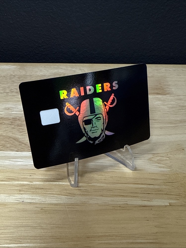 Raiders Holographic Debit Card Skin