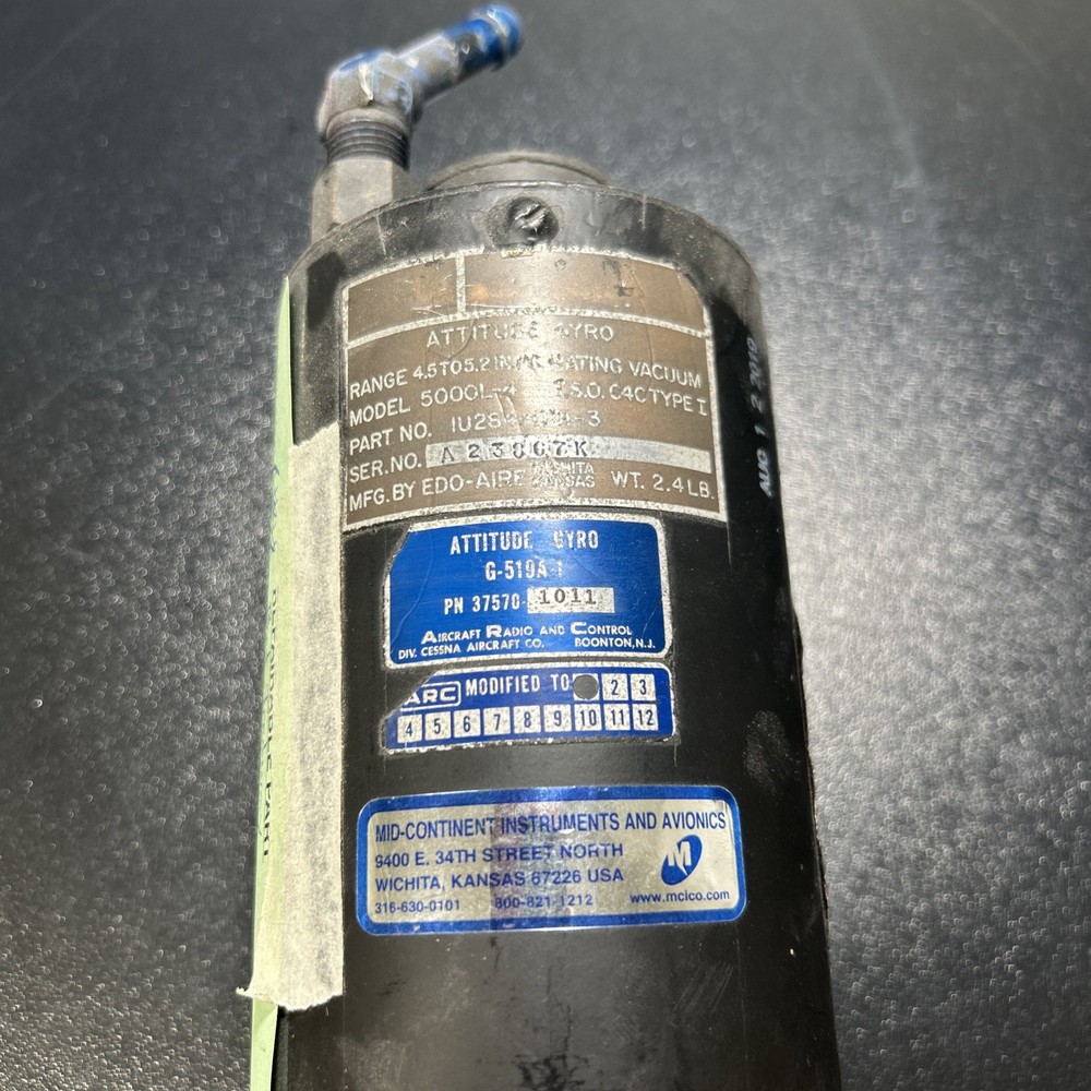 Edo Aire Attitude Gyro 5000L-4 - Untested