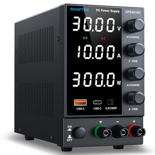 DC Power Supply Variable Adjustable Switching Regulated Bench Power 0-30V 0-10A