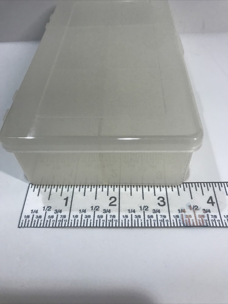 3 Pack Clear Box Plastic Bead Storage Craft Container Earring Organizer Tackle