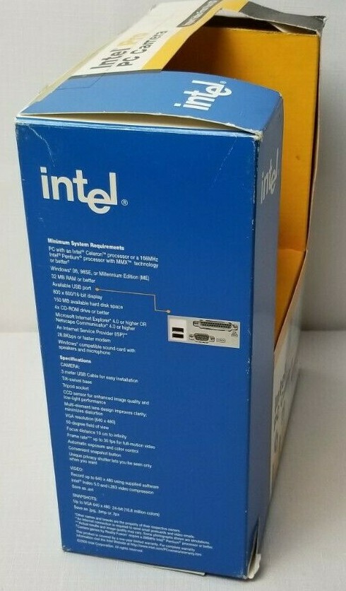 Intel Pro PC Camera Import Video from VCR ~ Windows 98/ME NEW Open Box