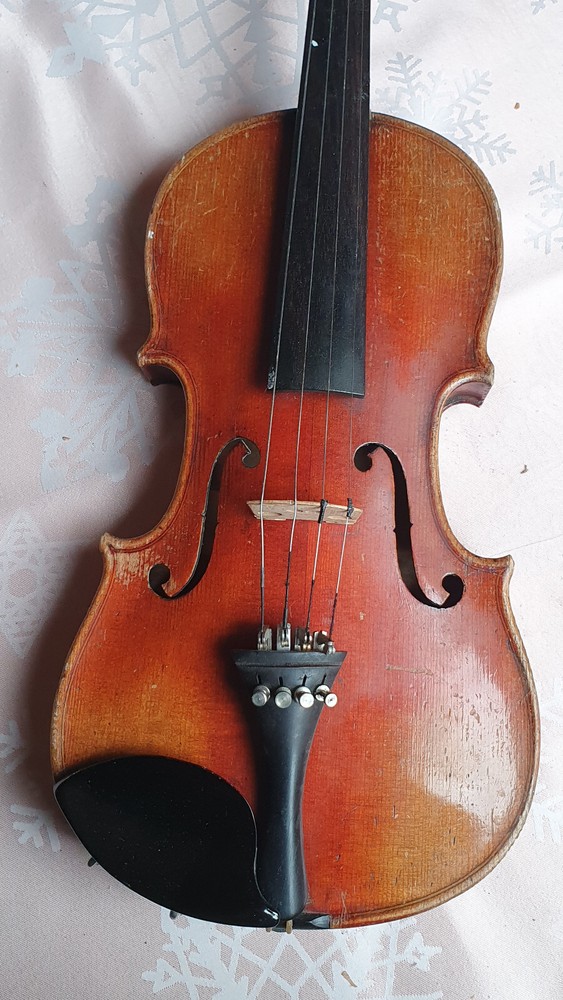 nicely flamed & old 3/4 Violin violon