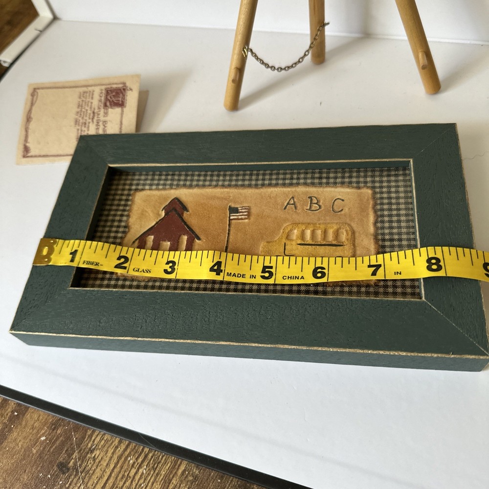 Homespun School Scene Frame By Jeri Baird