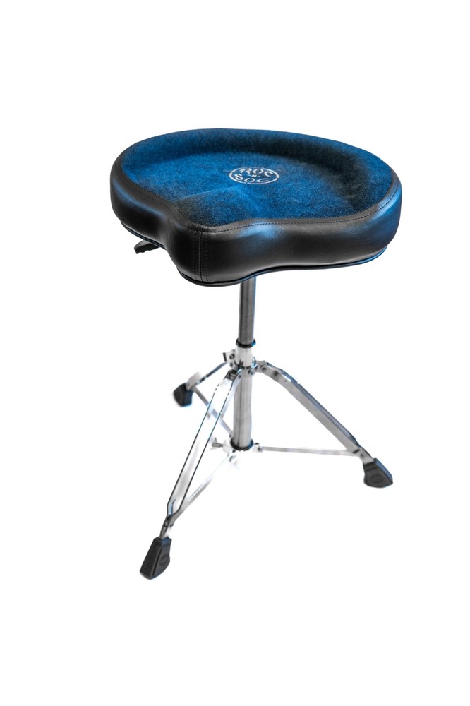 ROC-N-SOC Nitro Gas Drum Throne with Original Saddle, Blue
