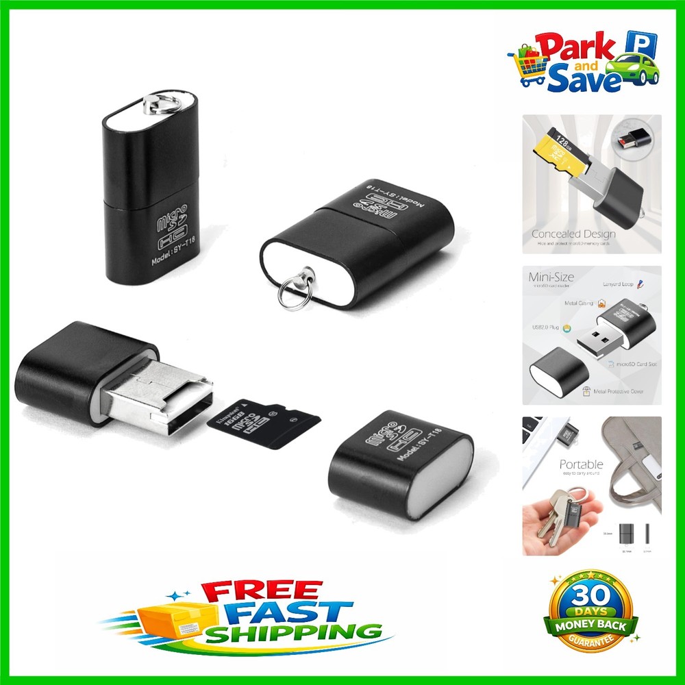 Versatile Micro SD to USB Adapter Set - Compact & Hidden Design for Convenience