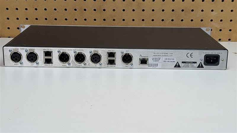 Axia Livewire Telos Router Selector