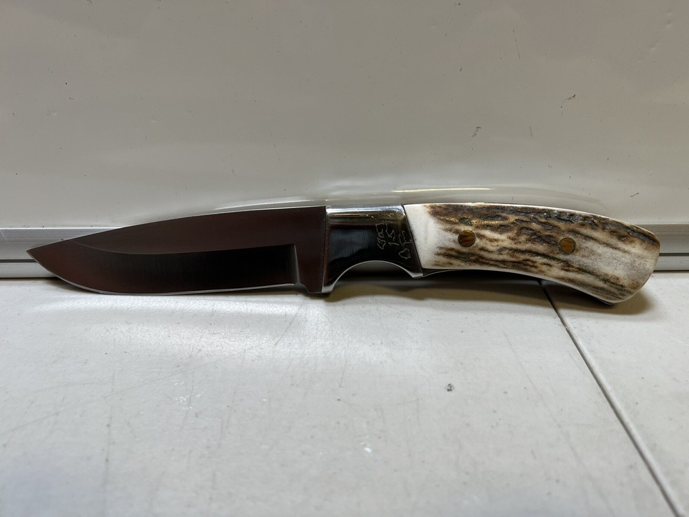 Custom 9.5" Fixed Knife w/ Bone Handle