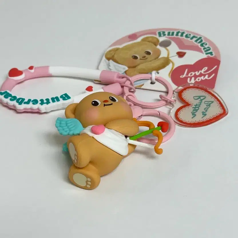 Butter Bear Cupid Keyring