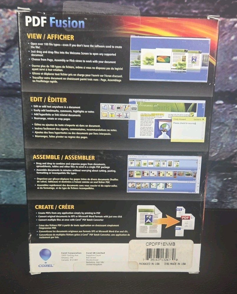 Corel PDF Fusion PDF Editing Software for Windows