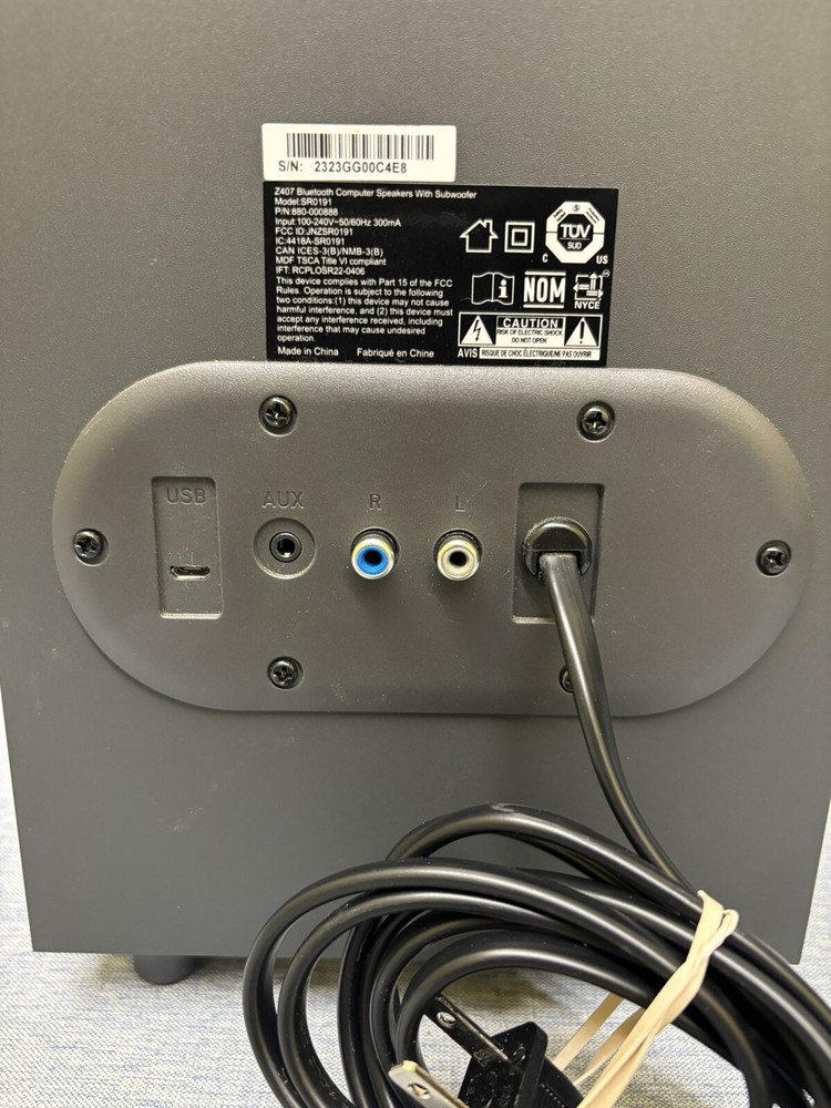 Logitech Z407 Bluetooth Computer Speakers with Subwoofer and Wireless Control