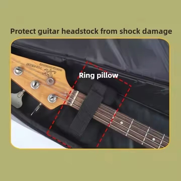 Guitar Backpack Protective Oxford Cotton EXTRA Thickened Anti-Collision Case Blk