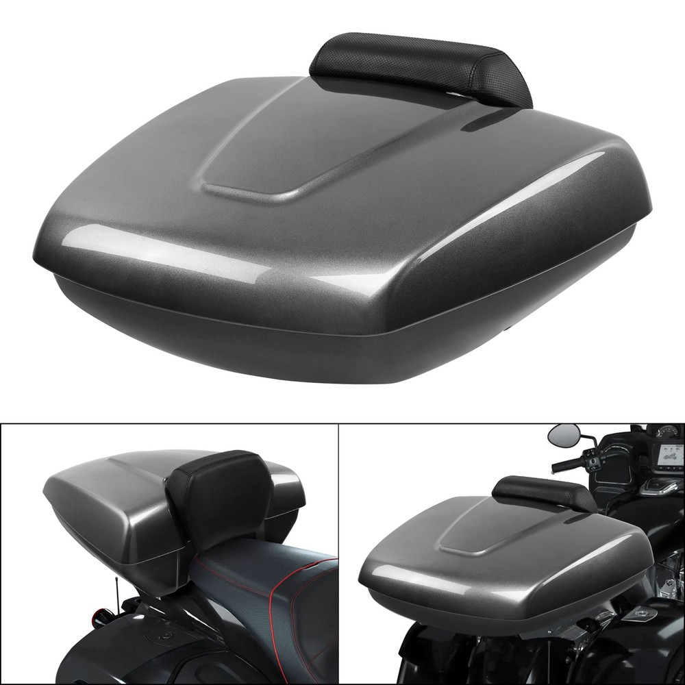 Low Profile Trunk Backrest Pad Mount Fit For Indian Roadmaster Chieftain Limited
