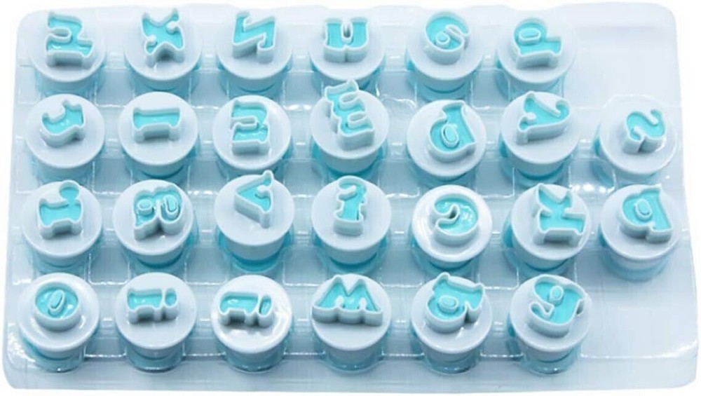 Lowercase Alphabet Cookie Cutters Set - Easy to Use and Clean Baking Tools