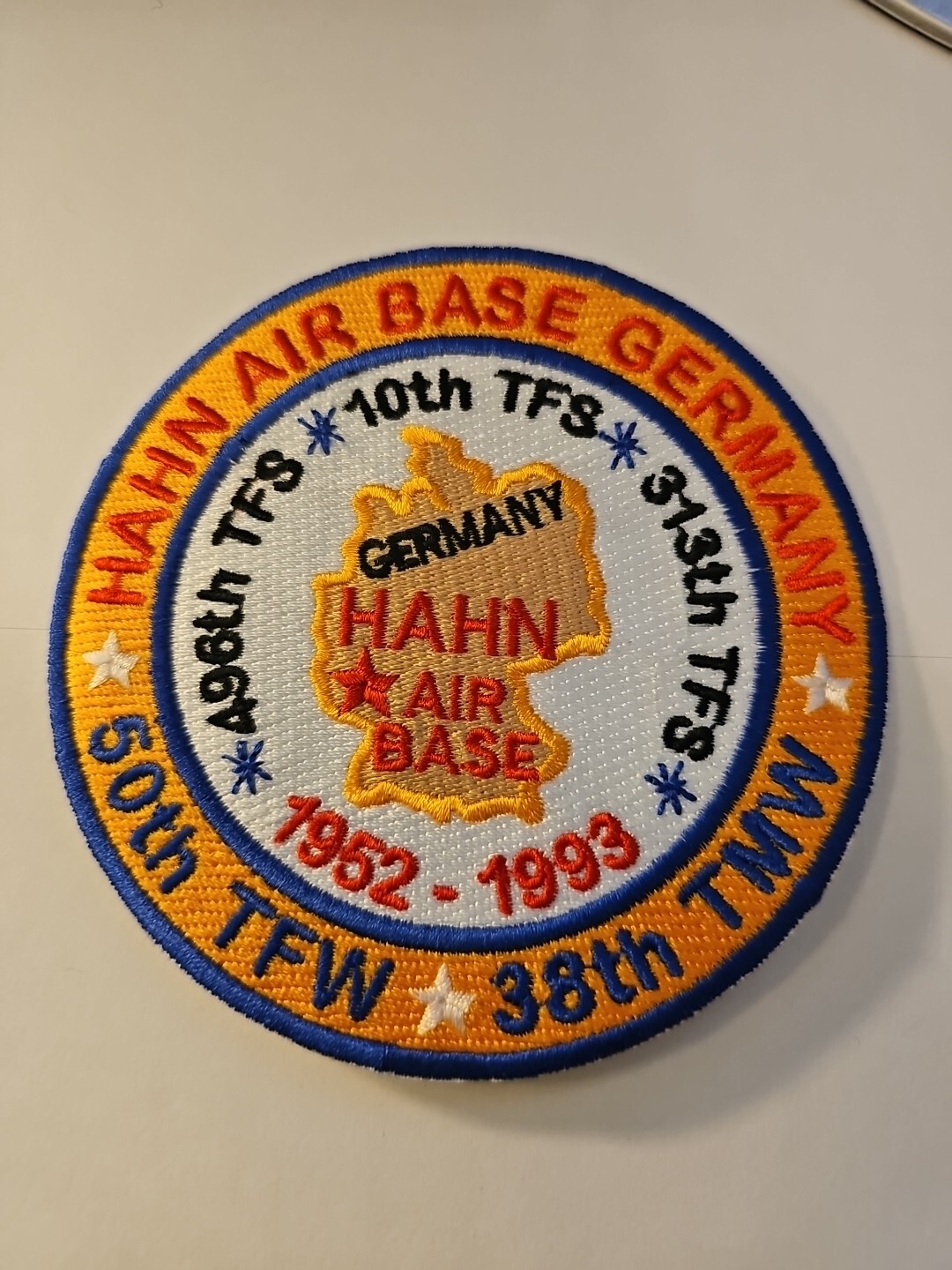 USAF PATCH HAHN AIR BASE, GERMANY, 50TH TFW, 38TH TMW