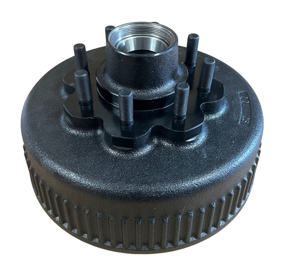 Trailer Hub Brake Drum 8K Axle 12-1/4"x3-3/8" 5/8 stud Oil/grease 8000# dexter