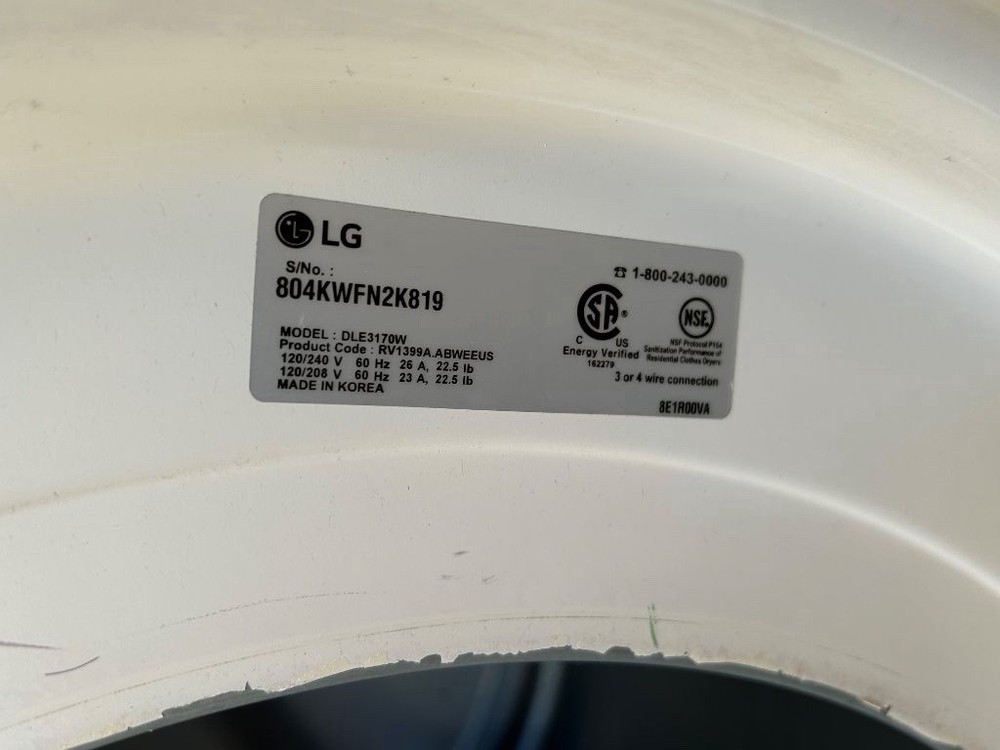 LG WASHER DRYER