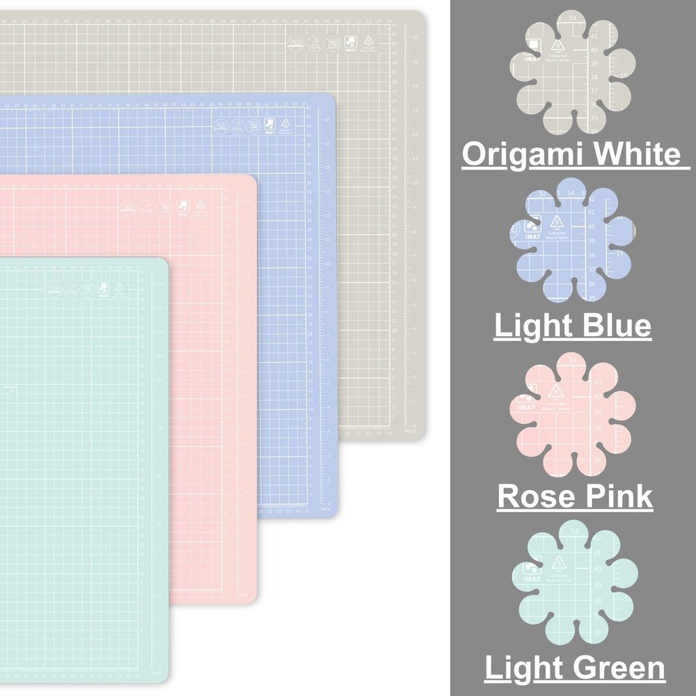 iMAT Flip Cutting Mat Note, A2 (Cm Version), 18"x24" (45x60 cm), Foldable, Su...