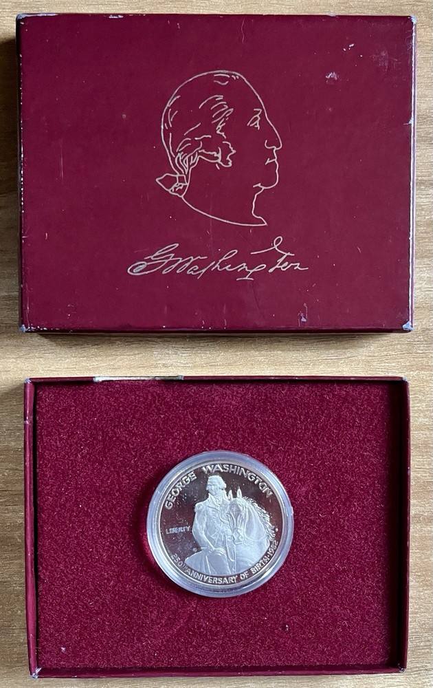 1982 George Washington Commemorative Silver Proof & Uncirculated Half Dollar Set