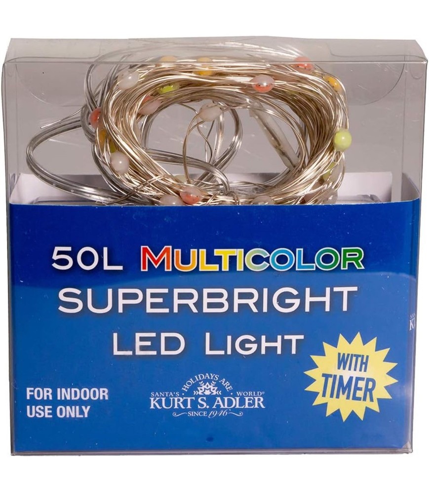Kurt S. Adler BAT0301M String Lights, Multicolor