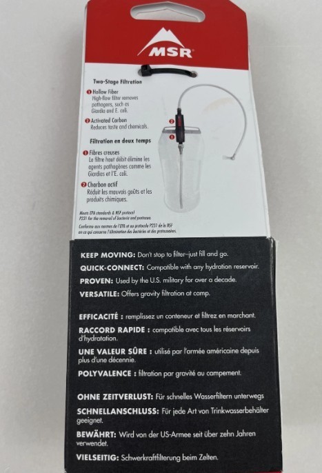 MSR Thru-Link High Flow Inline Water Filter 34-231 New