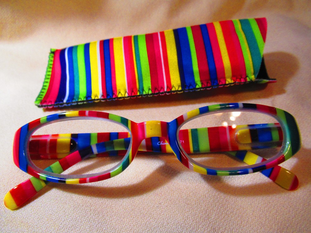 Colorful STRIPED READING GLASSES #R1071