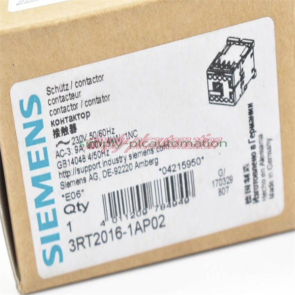 1PCS Siemens Contactor 3RT2016-1AP02 new