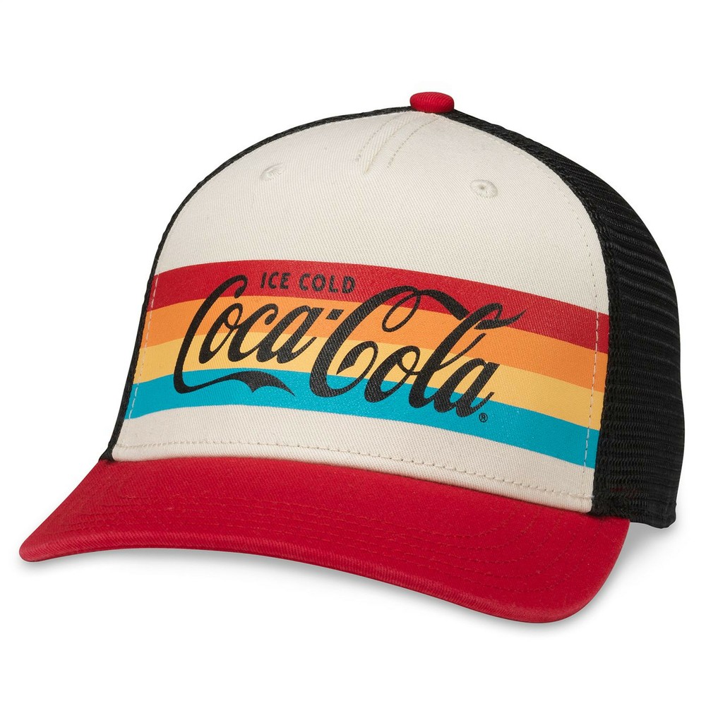Coca-Cola® Logo Sinclair Research Retro Styled Adjustable Hat Multi-Color