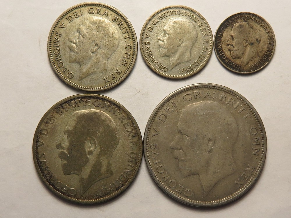 Great Britain 50% Silver Coin Set