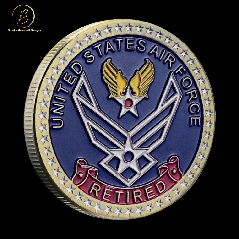 Air Force Retired Challenge Coin