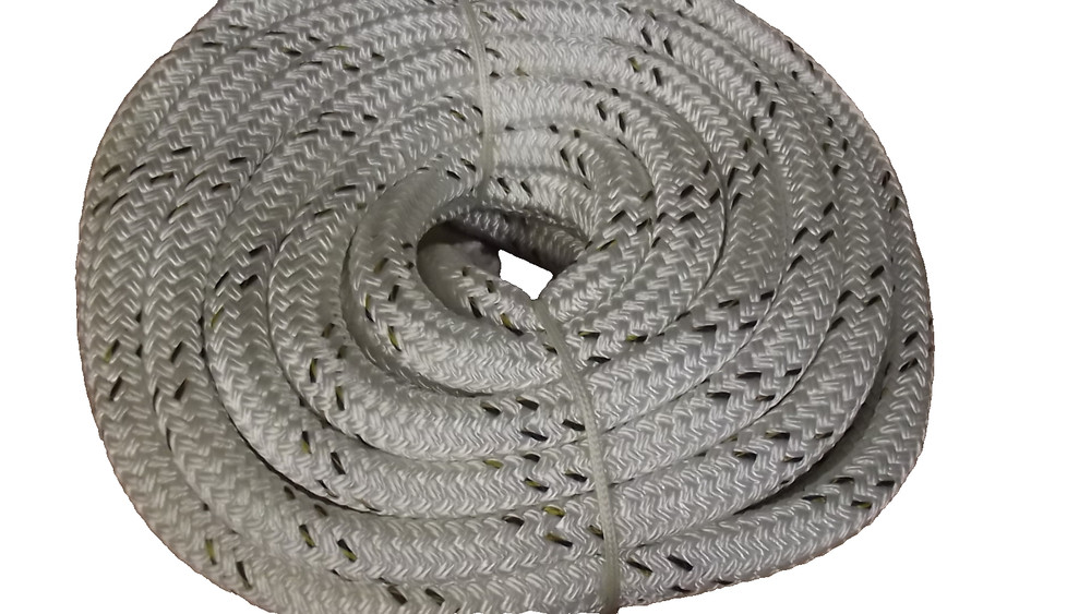 1"x 80' Double Braid Dyneema Winch Line, Synthetic Pulling Rope, Rigging Rope