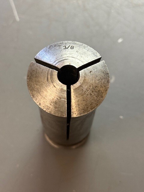 3/8" 5C Round Collet w/Internal Threads