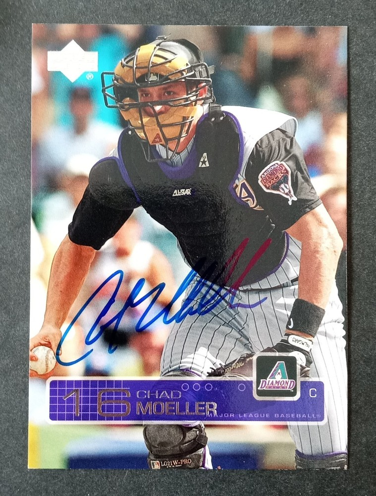 2003 Upper Deck SIGNED: Chad Moeller, DIAMONDBACKS #422