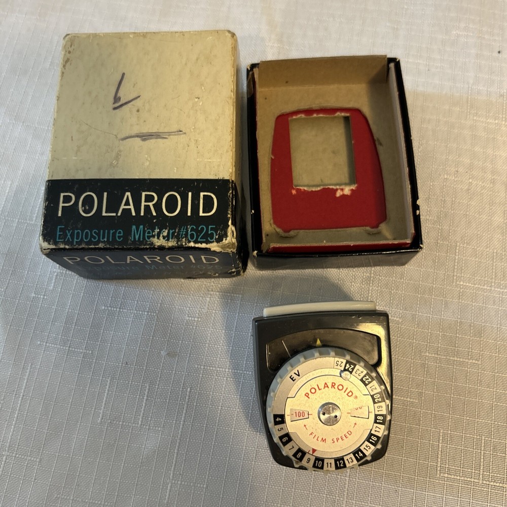 Vintage Polaroid Exposure Meter Model 625 With Box