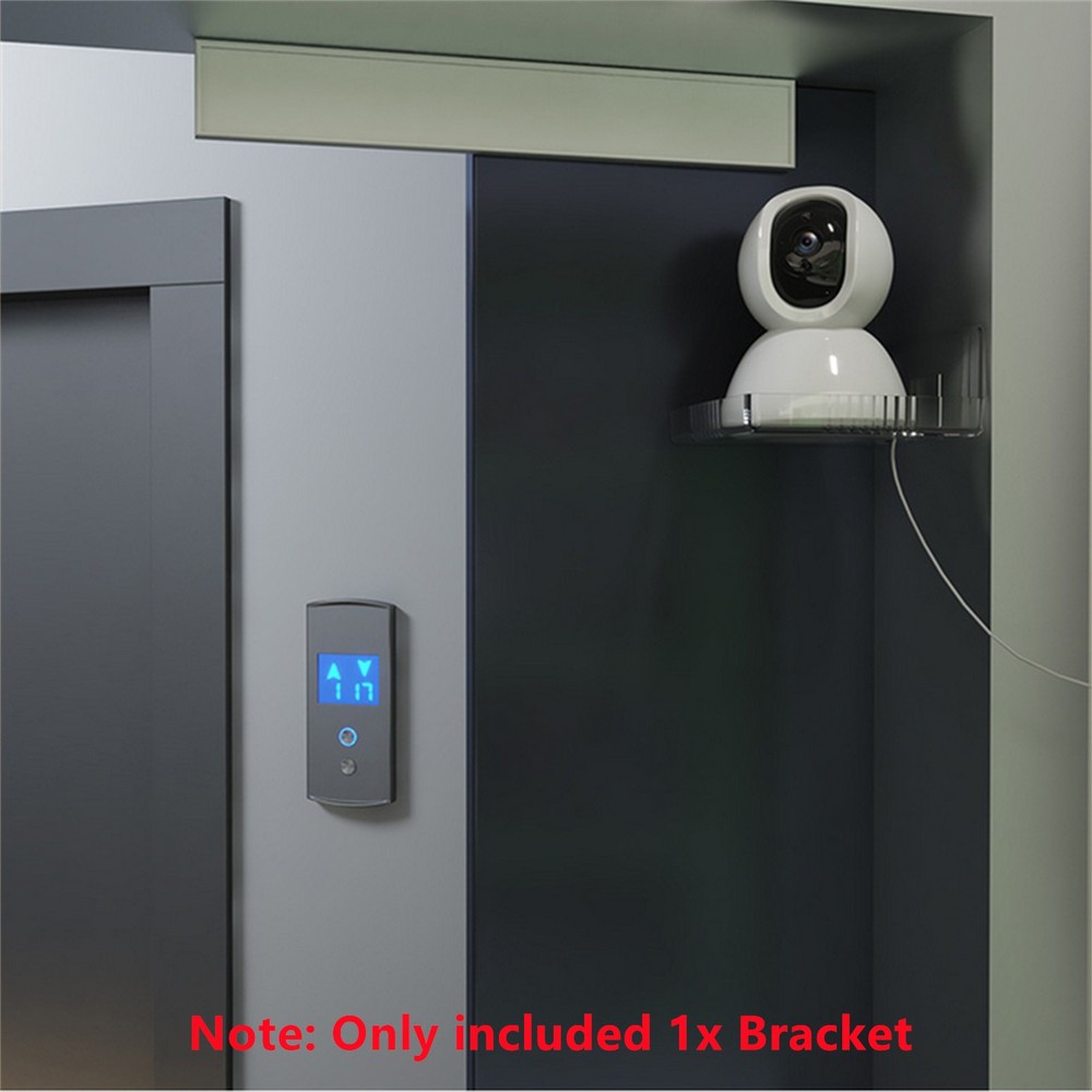 2Pack Wall Mount Bracket Storage Tv Box Router Shelf Set-Top Box Single-Layer