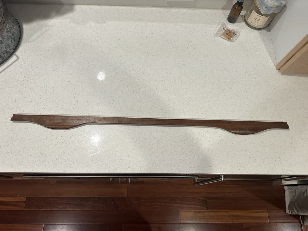 Vintage Mid Century Walnut Drawer Pull