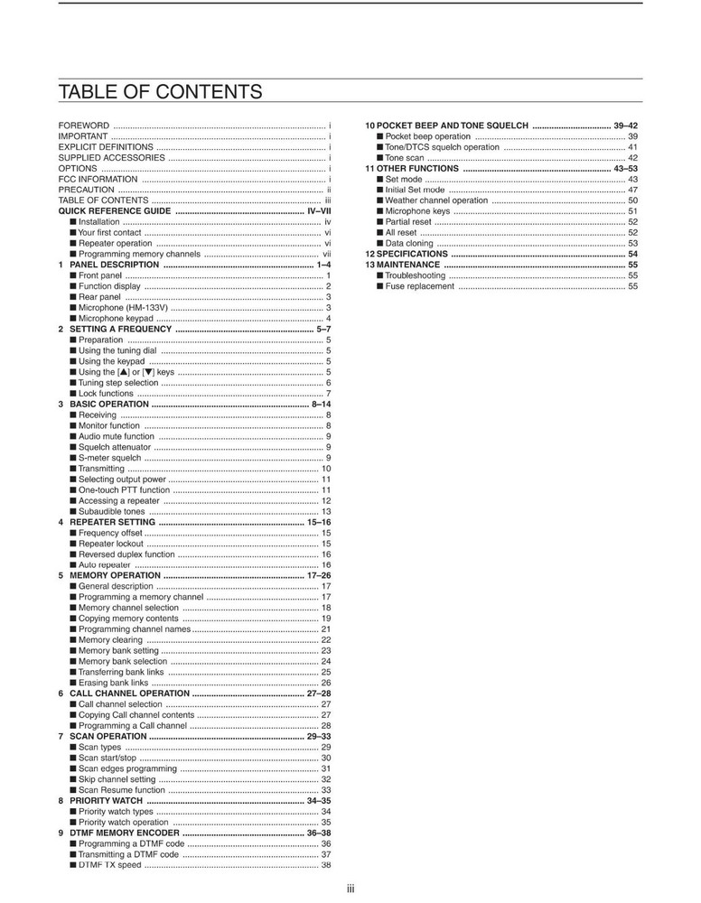 Icom IC-2300H Instruction Manual User Guide Coil Bound Copy