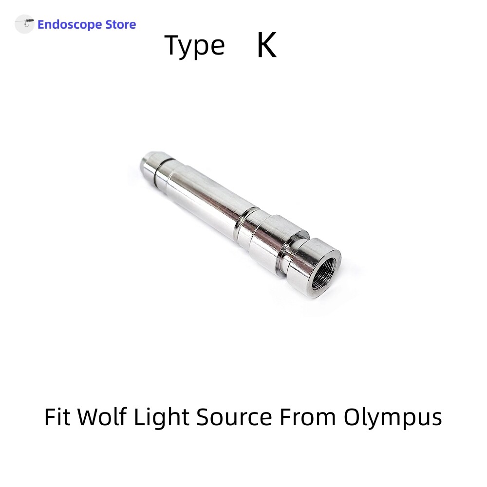 Endoscope Light Source Optical Fiber Cable Interface Adapter Convert Connector