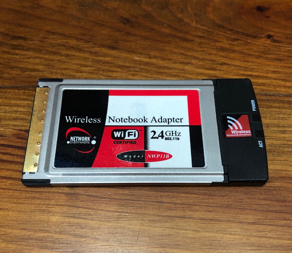 NETWORK EVERYWHERE WIRELESS NOTEBOOK ADAPTER Wi/Fi 2.4 GHz Model NWP11B