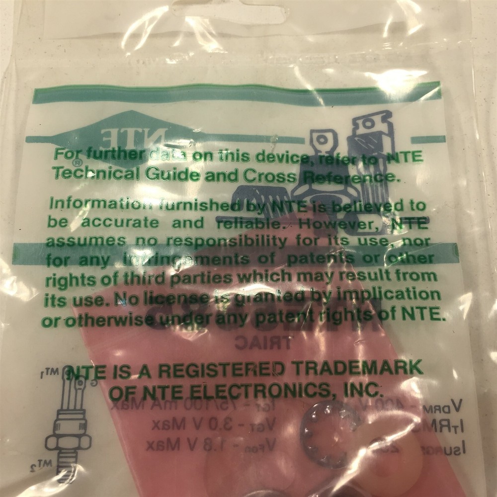 (1) NTE NTE5685 TRIAC, 25 Amp 400V
