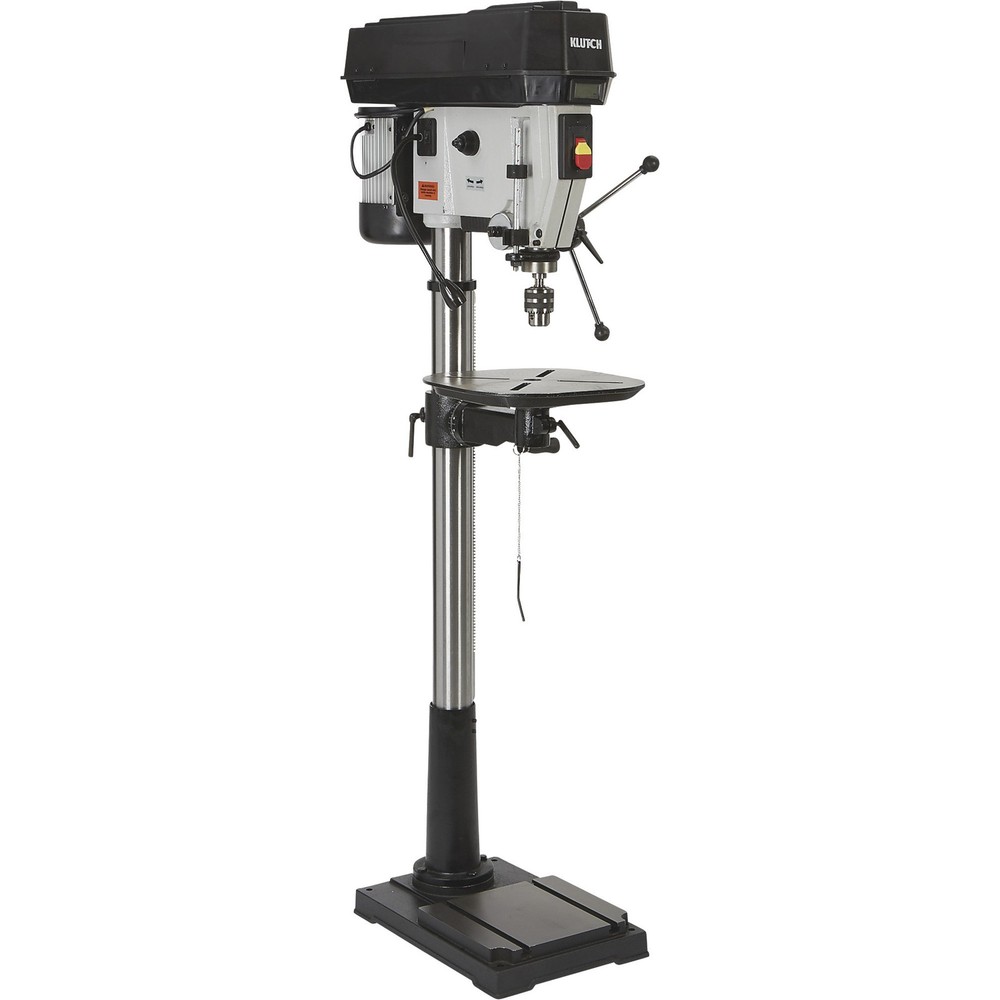 Klutch 17in. Floor Drill Press, Variable Speed with Digital Display, 1-1/2 HP,