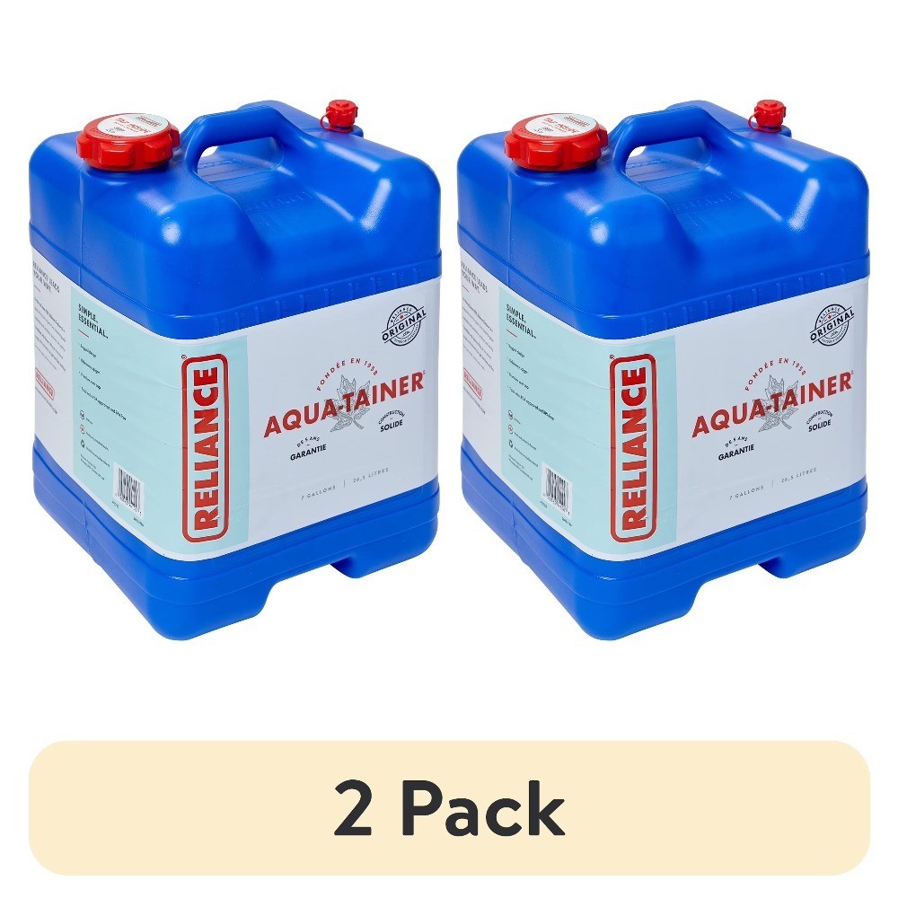 (2 pack) Aqua-Tainer Water Container 7 Gallon