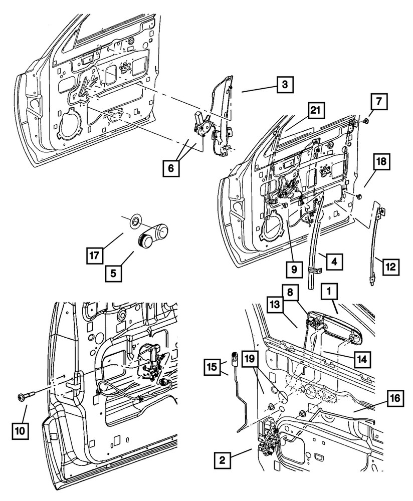 Genuine Mopar Front Door Latch Left 55112608AB