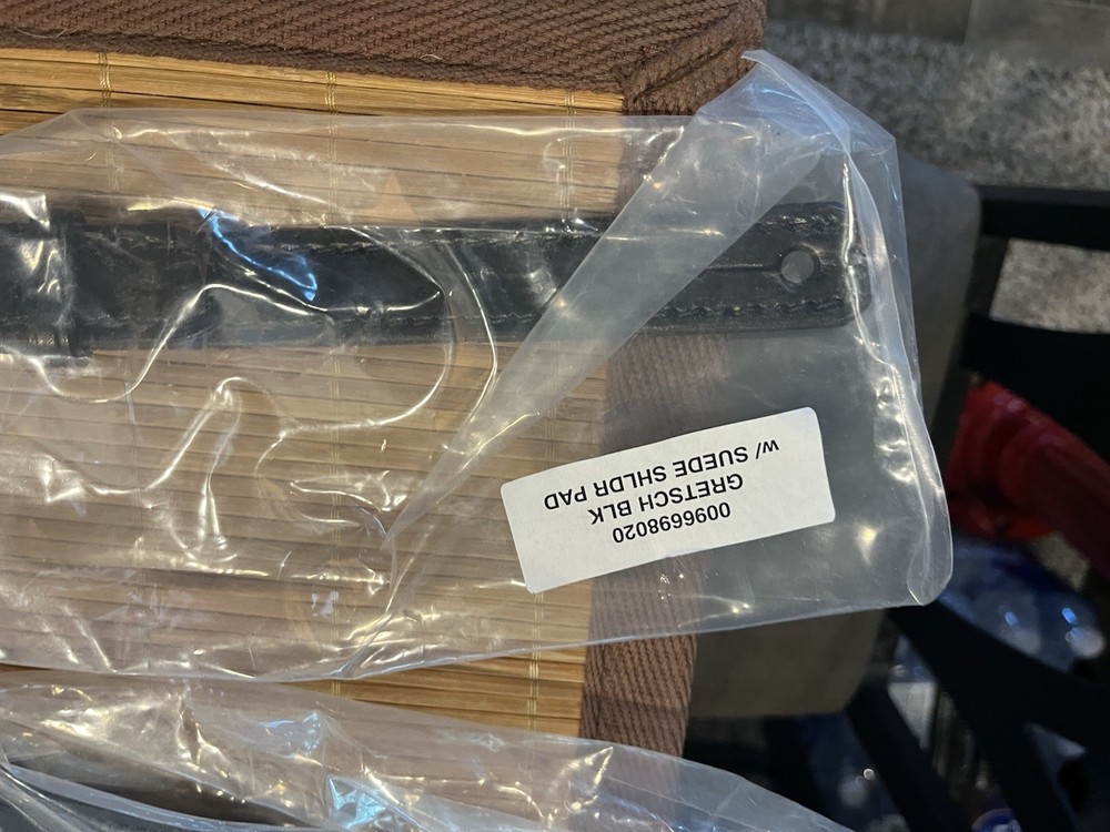 Gretsch Eldorado Leather Guitar Strap Black