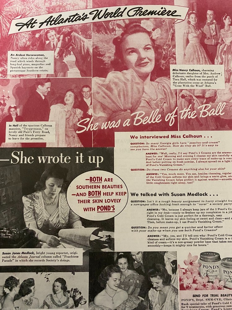 Pond's Cold Cream, Full Page Vintage Print Ad, aa